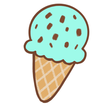 可愛的小冰淇淋